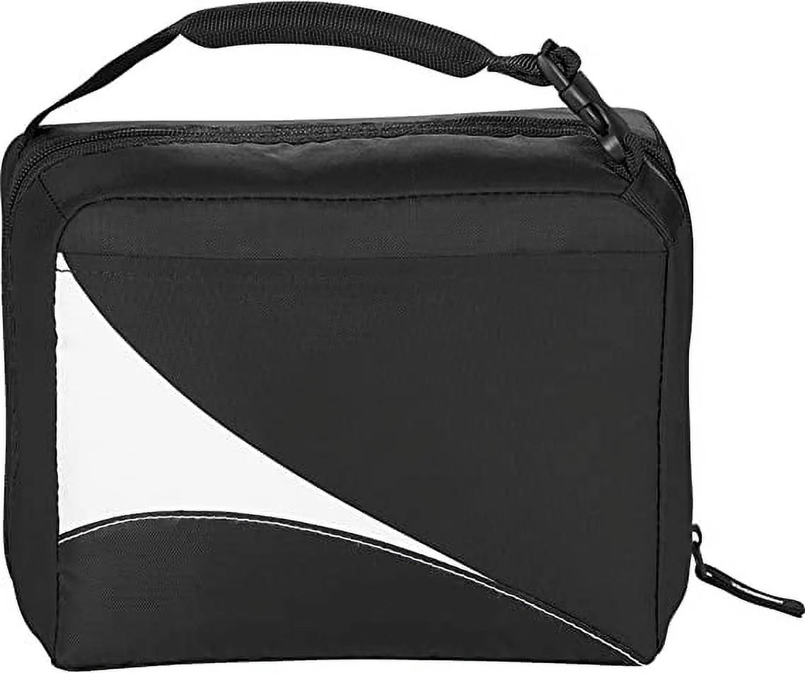 ARCTIC ZONE, Core Wave Zipper Dual Lunch Cooler, black