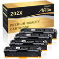 Arcon 4-Pack Compatible Toner for HP 202X CF500X Color LaserJet Pro MFP M254dw M254dn M254nw M280nw M281fdw M281fdn M281cdw Printers (Black)
