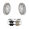 Transit Auto - Front Coated Disc Brake Rotors And Ceramic Pads Kit For Ford Fusion Lincoln MKZ KGA-100360