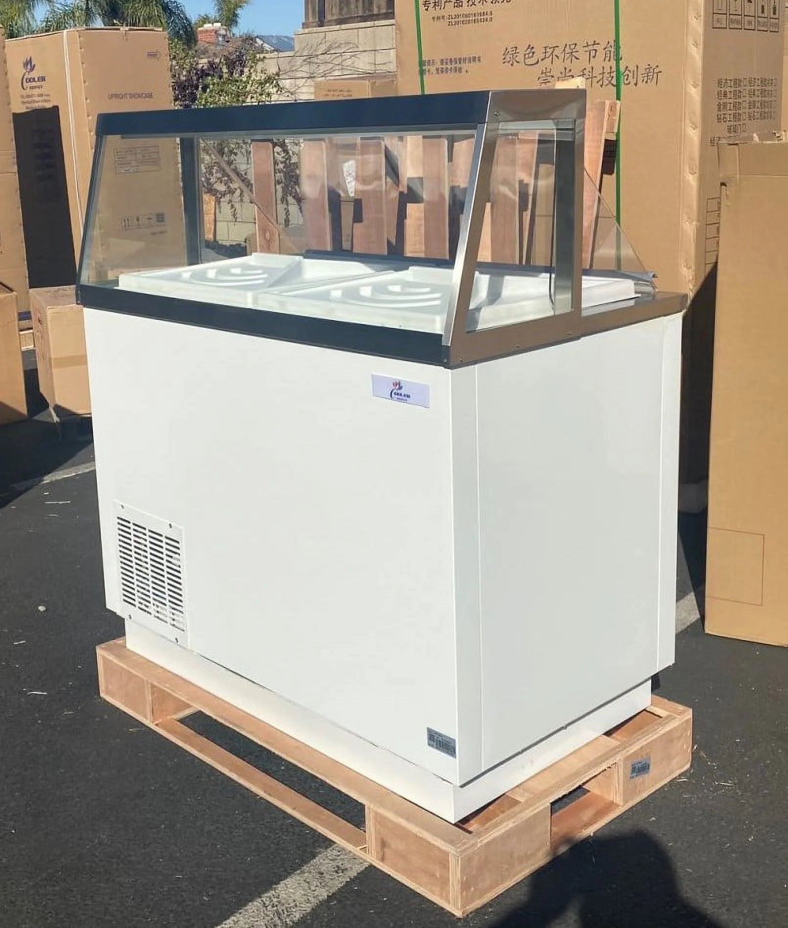 47 ins Gelato Ice Cream Cabinet Freezer NSF   DPC 46HC