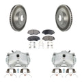 Transit Auto Front Disc Brake Caliper Coated Rotors And Ceramic Pads Kit For 2002-2004 Honda CR-V KCG-100705T