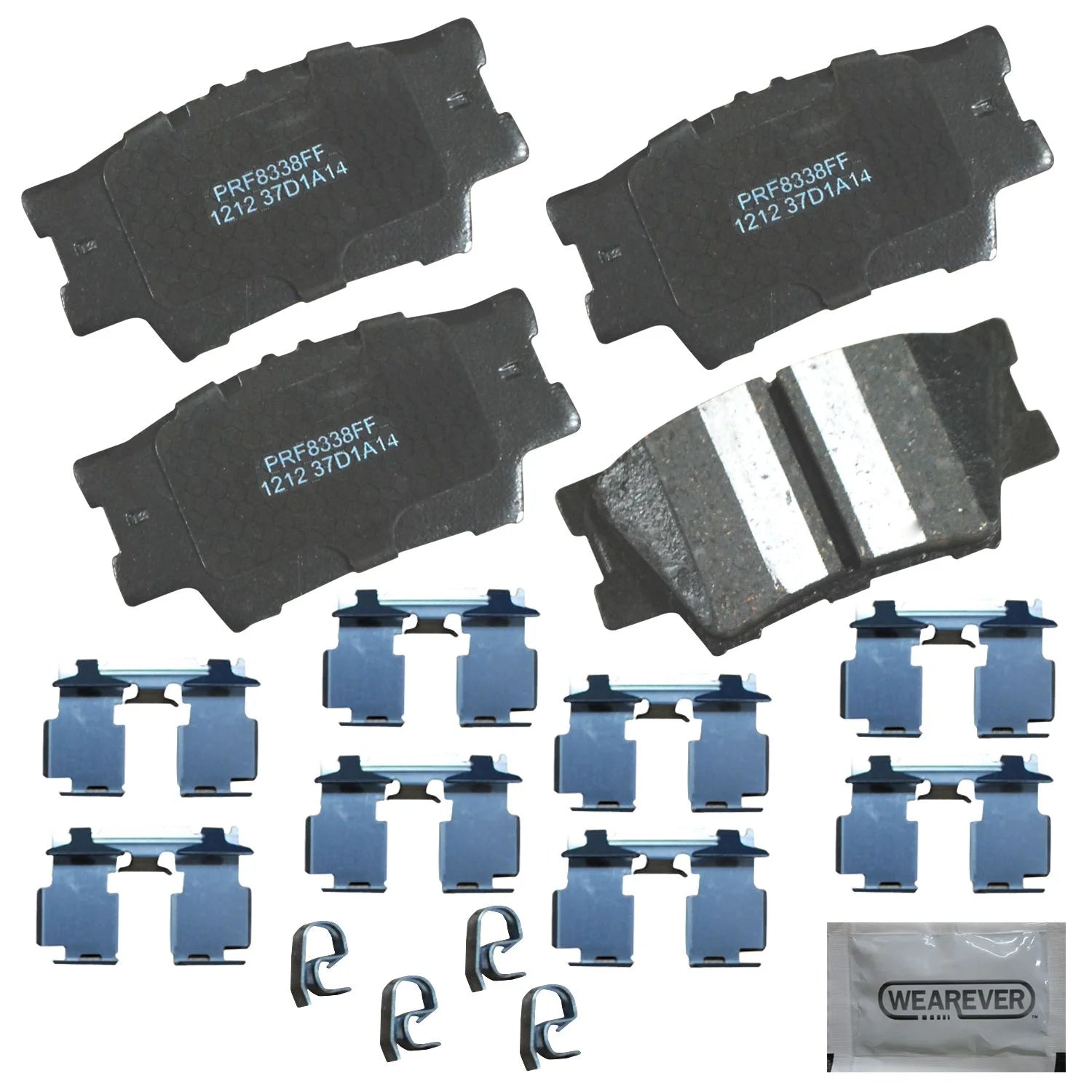 Carquest Professional Platinum Ceramic Brake Pads - Rear (4-Pad Set)