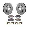Transit Auto - Front Disc Brake Rotors And Ceramic Pads Kit For Honda CR-V Acura RDX Accord Crosstour K8T-100517