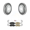Transit Auto - Front Coated Disc Brake Rotors And Ceramic Pads Kit For Honda CR-V Acura RDX Crosstour Accord KGA-100970