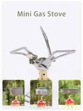 3000w 45g Super Mini Gas Stove Gas Cooker Travel Burner Folding Survival Furnace Outdoor Camping Picnic Cooking Equipment