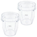 2 Pack 12 oz Cup Replacement Parts Compatible with Nutri Ninja Auto-iQ Blenders 426KKU450