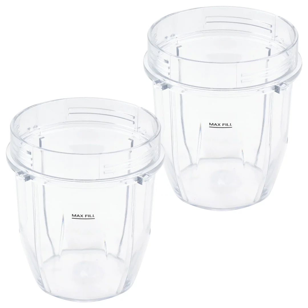 2 Pack 12 oz Cup Replacement Parts Compatible with Nutri Ninja Auto-iQ Blenders 426KKU450