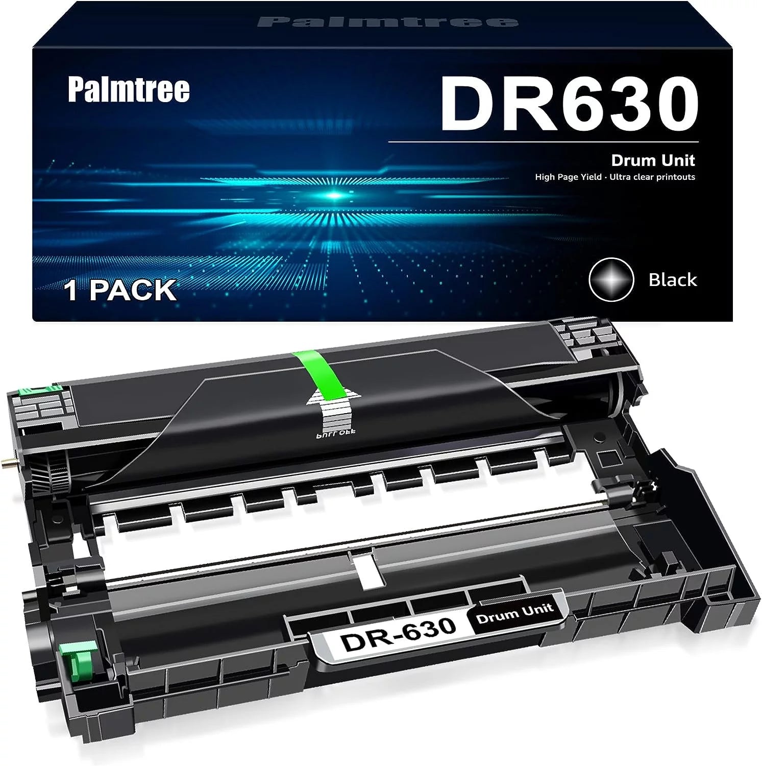 DR630 DRUM UNIT Palmtree DR630 Drum Unit Replacement for Brother DR630 DR660 DR-630 660 Use with Brother HL-L2300D HL-L2380DW HL-L2320D DCP-L2540DW MFC-L2700DW MFC-L2685DW Printer (Black, 1-Pack)