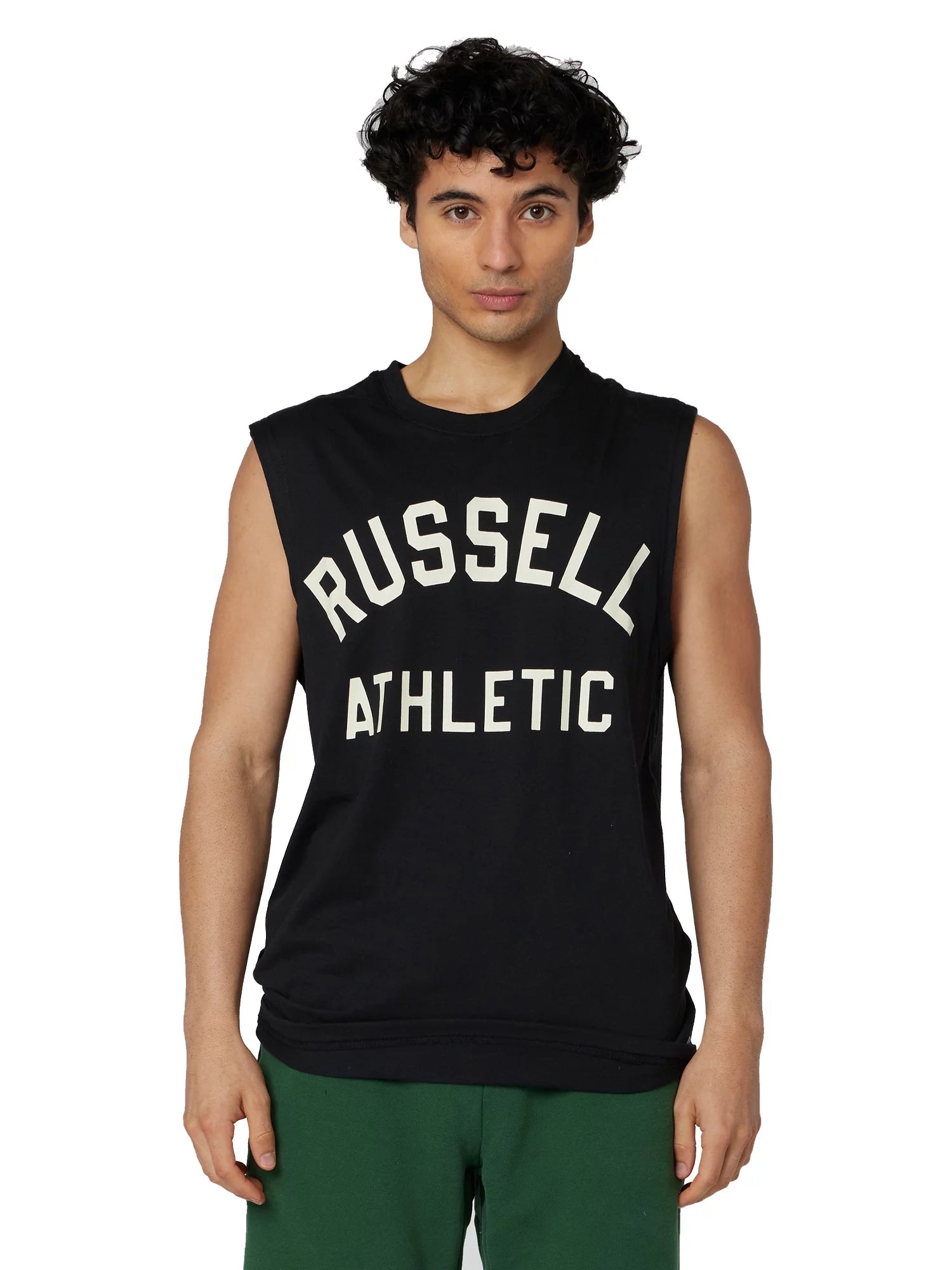 Russell Athletic Men's & Big Men's Archover Straight Graphic Muscle, Sizes S-4XL