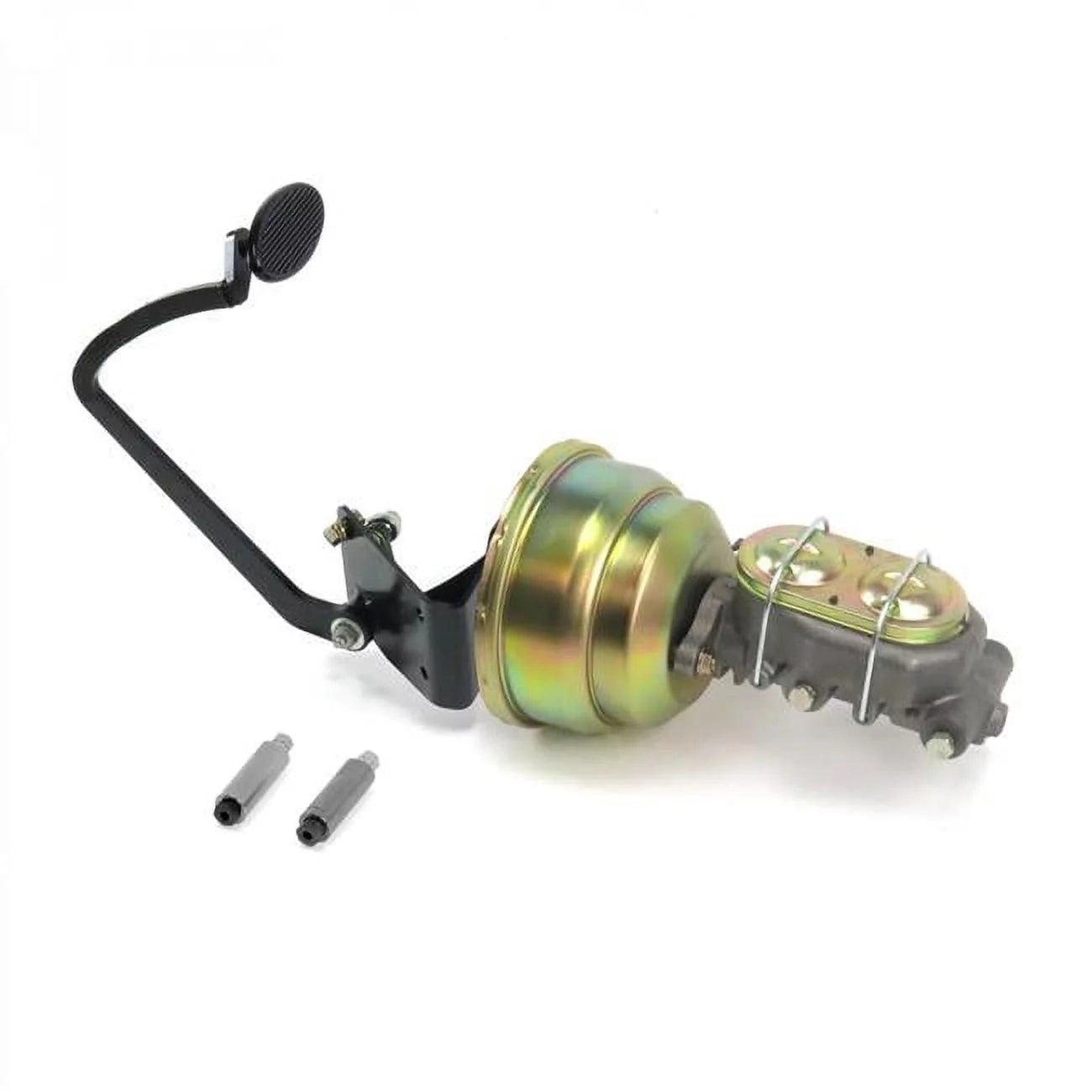 33-34 Ford 8 in. Dual Brake Pedal Kit Drum & Drum Small Oval Black Pad