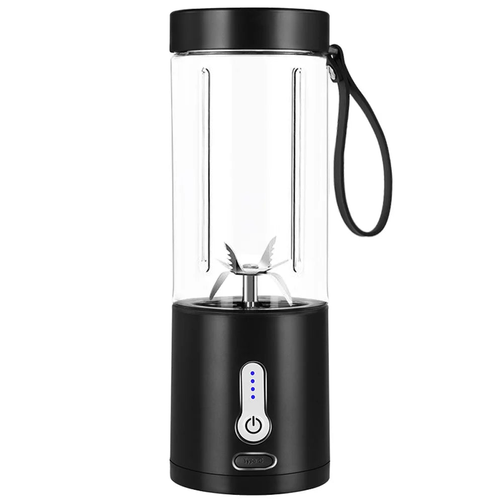 Reliable Material Portable Blender Cup USB Electric Fruit Juicer Rechargeable Juice Mixer 530ml Sports Travel Camping