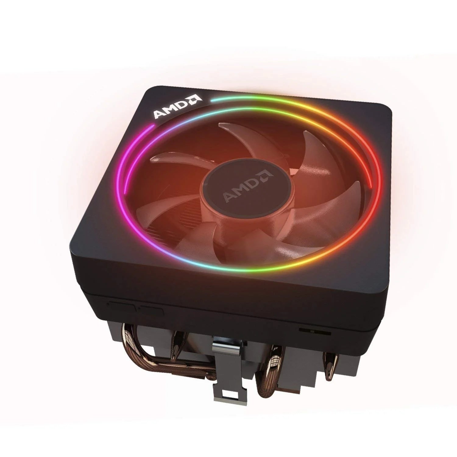 AMD Wraith Prism LED RGB Cooler Fan from Ryzen 7 2700X Processor AM4 AM2 AM3 AM3 4-Pin Connector Copper Base Alum Heat Sink