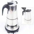 Miumaeov 450ml 9 Cups Espresso Maker Stainless Steel Coffee Infusing W/Electric Stove