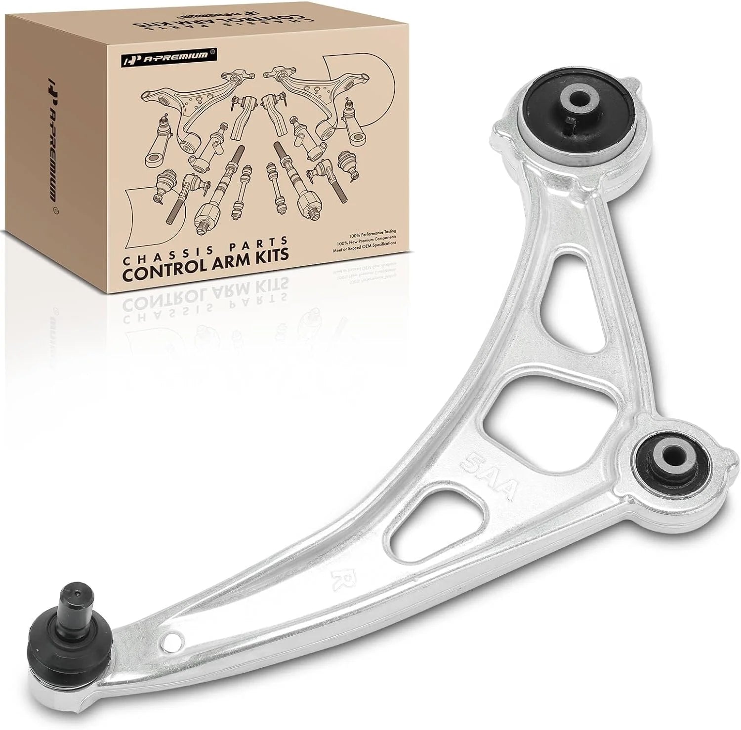 A-Premium Front Right Lower Control Arm with Ball Joint and Bushing Compatible with Nissan Murano 2015-2022