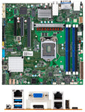 Tyan Tempest CX S5560 S5560GM2NRE-2T Motherboard - Intel C252 Chipset - LGA 1200 Socket - DDR4 3200 128GB ECC UDIMM - 10GbLAN micro ATX