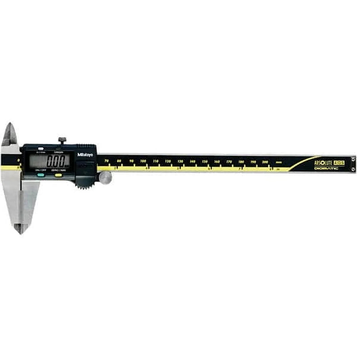 Mitutoyo 0 to 8 Range 0.01mm Resolution, Electronic Caliper Steel with 50mm Carbide-Tipped Jaws, 0.001 Accuracy