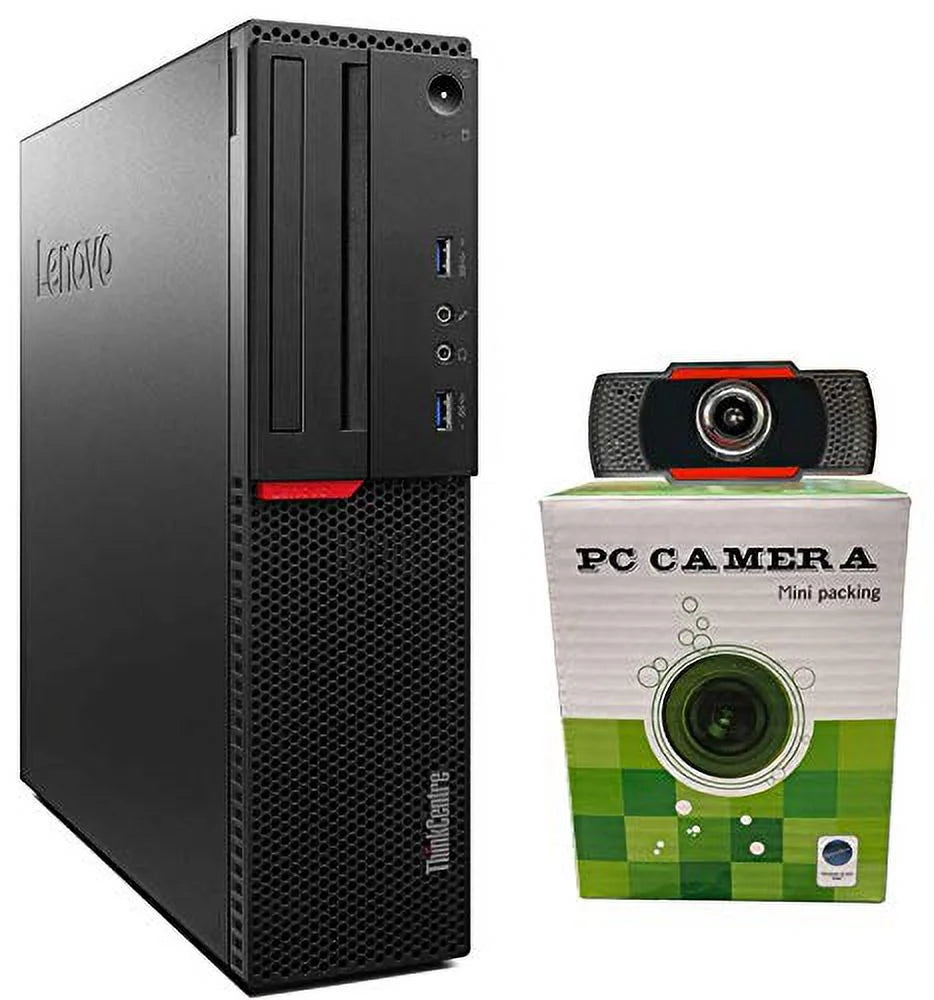 Lenovo ThinkCentre M700 SFF Computer Desktop PC, Intel Core i5 6500 Processor, 16GB Ram, 512GB M.2 SSD, Wireless Keyboard Mouse, 1080p Webcam, WiFi | Bluetooth, Windows 10 Pro (used)