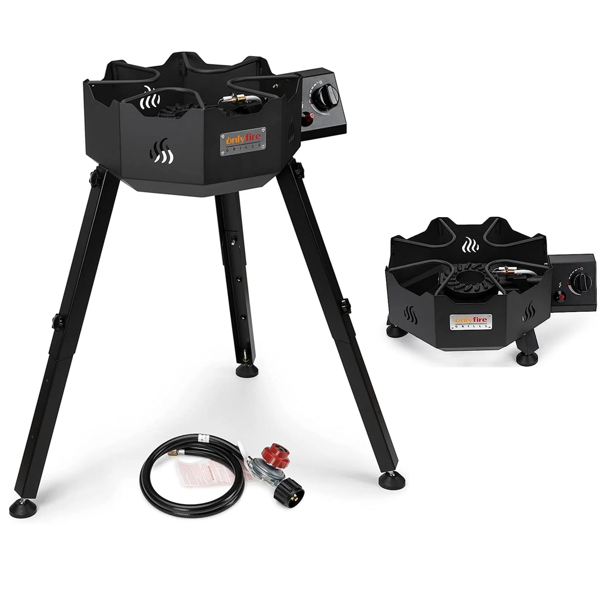 Only Fire Propane Burners Stove Portable Bbq Grill Range for Outdoor Cooking with 4FT Hose