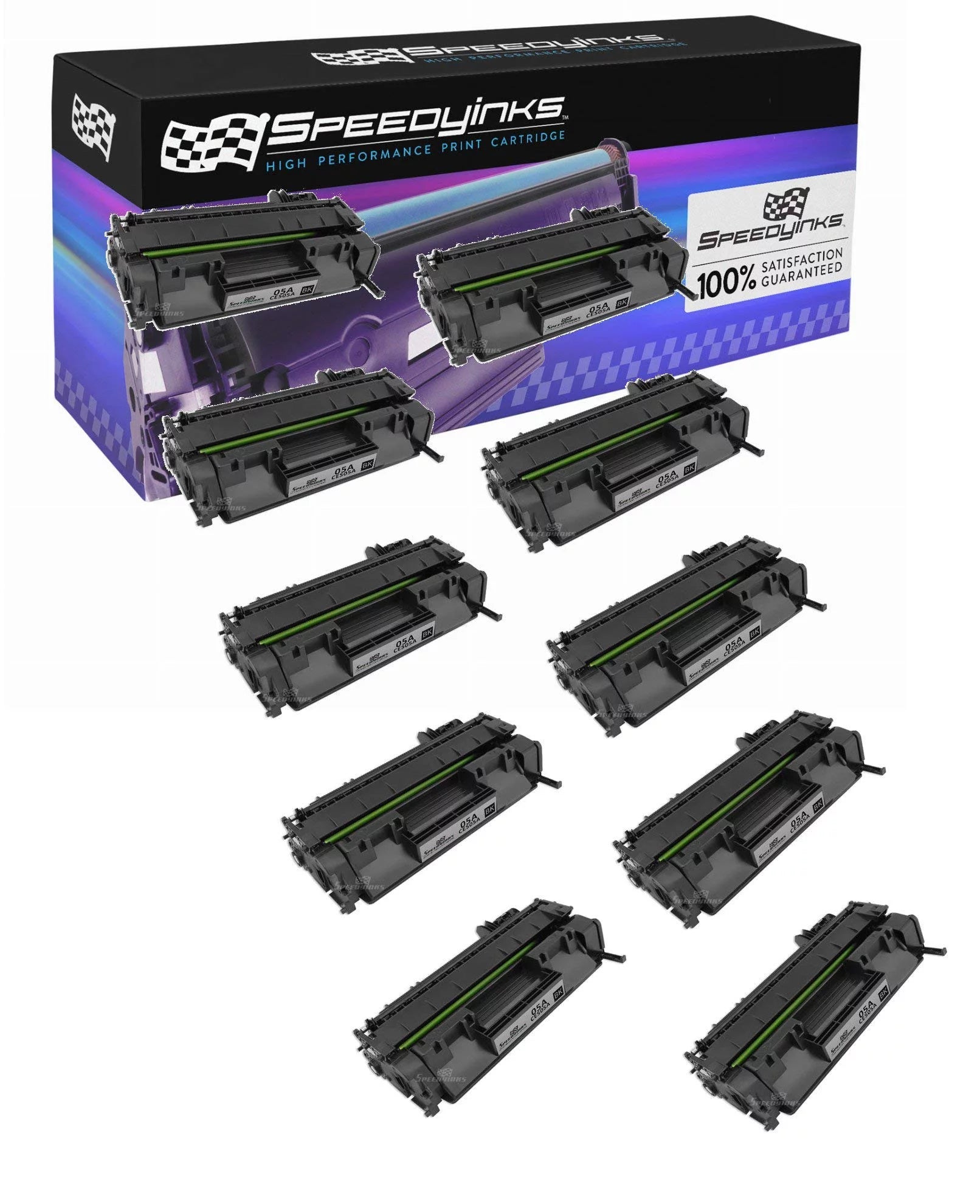 SPEEDYINKS Compatible Replacement for HP 05A / HP05A / CE505A Toner Cartridge for HP Laserjet P2055DN, P2035, P2035n, P2055X, P2055d, 2055DN (Black, 10-Pack)