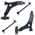 Detroit Axle - Front 4pc Control Arms Sway Bars for 04-11 Ford Focus 2004 2005 2006 2007 2008 2009 2010 2011, 2 Lower Control Arms w/Ball Joints 2 Sway Bar Links Replacement