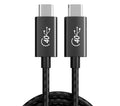 Cable Compatible with Thunderbolt 4 Cable 6.6ft, USB4 Cable, with 40Gbps Data Transfer, PD100W Charging, Nylon Braided USB C to USB C Cable, Single 8K or Dual 4K Display, for MacBook Pro/Air, Docking