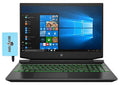 HP Pavilion 15z 15.6 144Hz FHD IPS Gaming Laptop (AMD Ryzen 5 5600H 6-Core, 16GB RAM, 512GB m.2 SATA SSD + 1TB HDD, GTX 1650 4GB, Green Backlit KYB, WiFi 6, BT 5.2, RJ-45, Win 11 Home) w/Hub