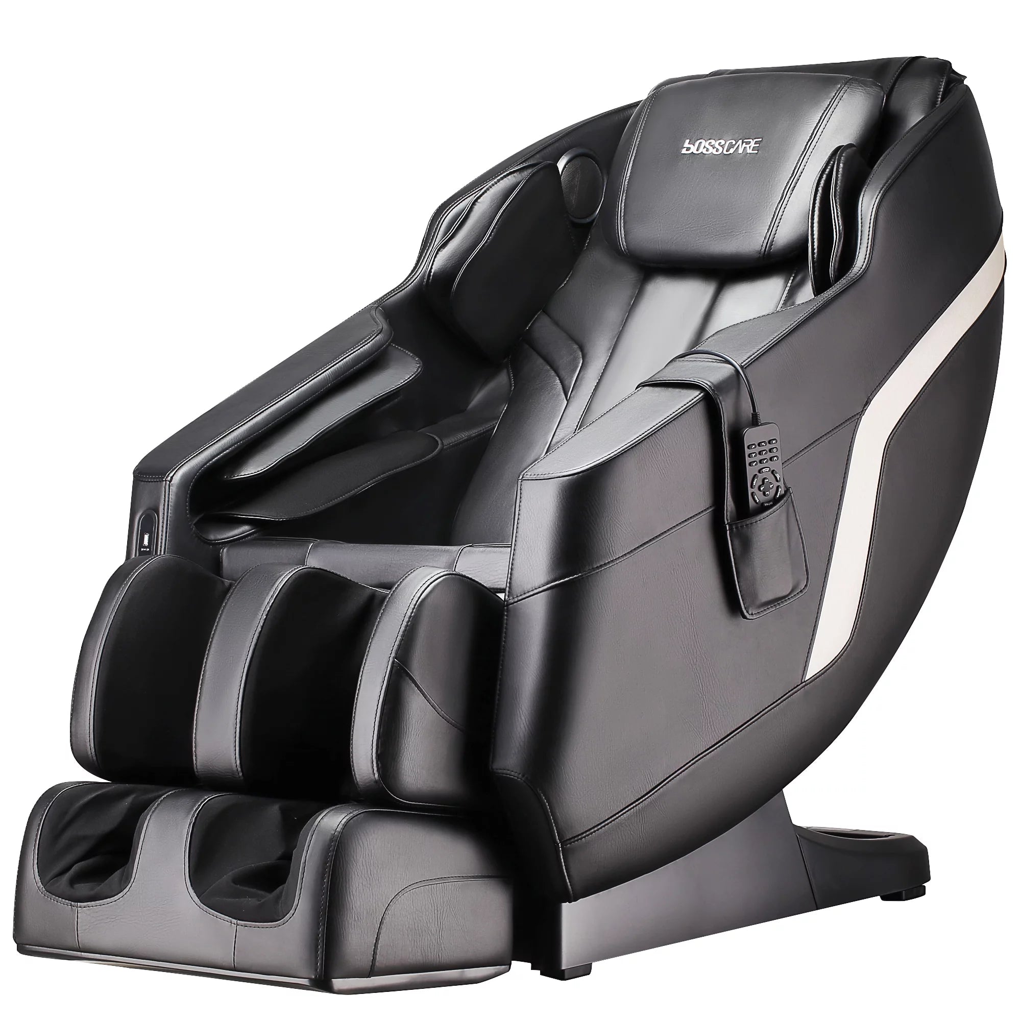 BOSSCARE Assembled Massage Chair and Recliners Full Body Black for Muscle Relaxation(41*23*32 in)