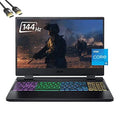 acer Nitro 5 Gaming Laptop, 15.6 FHD 144Hz IPS, 12th Gen Intel 12-Core i5-12500H, GeForce RTX 3060 140W, 32GB RAM, 1TB PCIe SSD+1TB HDD, VR Ready, TB4, WiFi6, 4-Zone RGB, SPS HDMI 2.1 Cable, Win 11