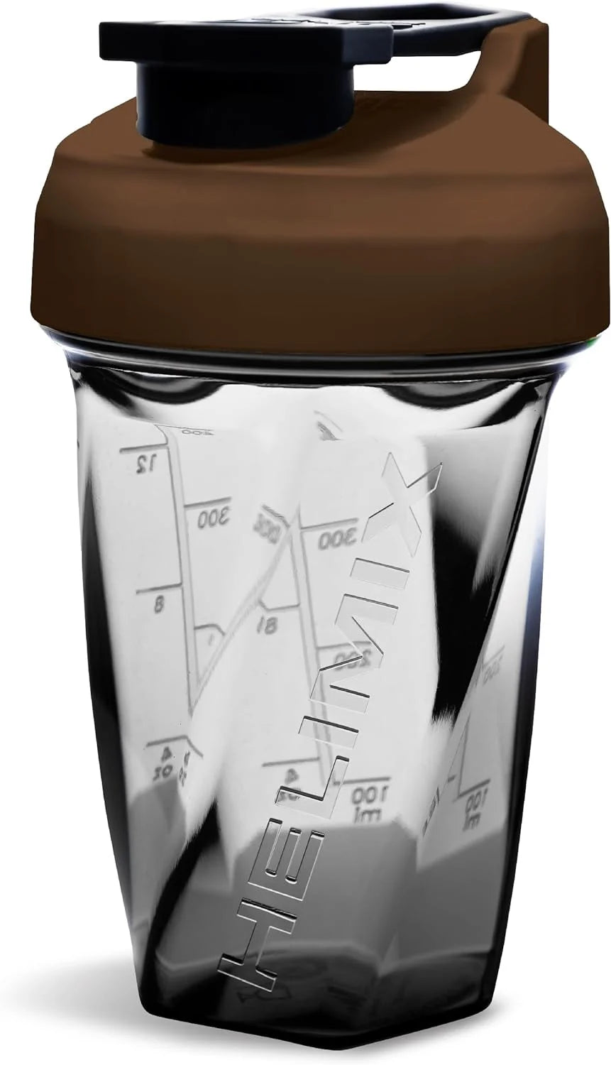 HELIMIX 2.0 Vortex Blender Shaker Bottle Holds upto 28oz | No Blending Ball or Whisk | USA Made | Pre Workout Protein Drink Cocktail Shaker Cup | Weight Loss Supplements Shakes | Top Rack Safe