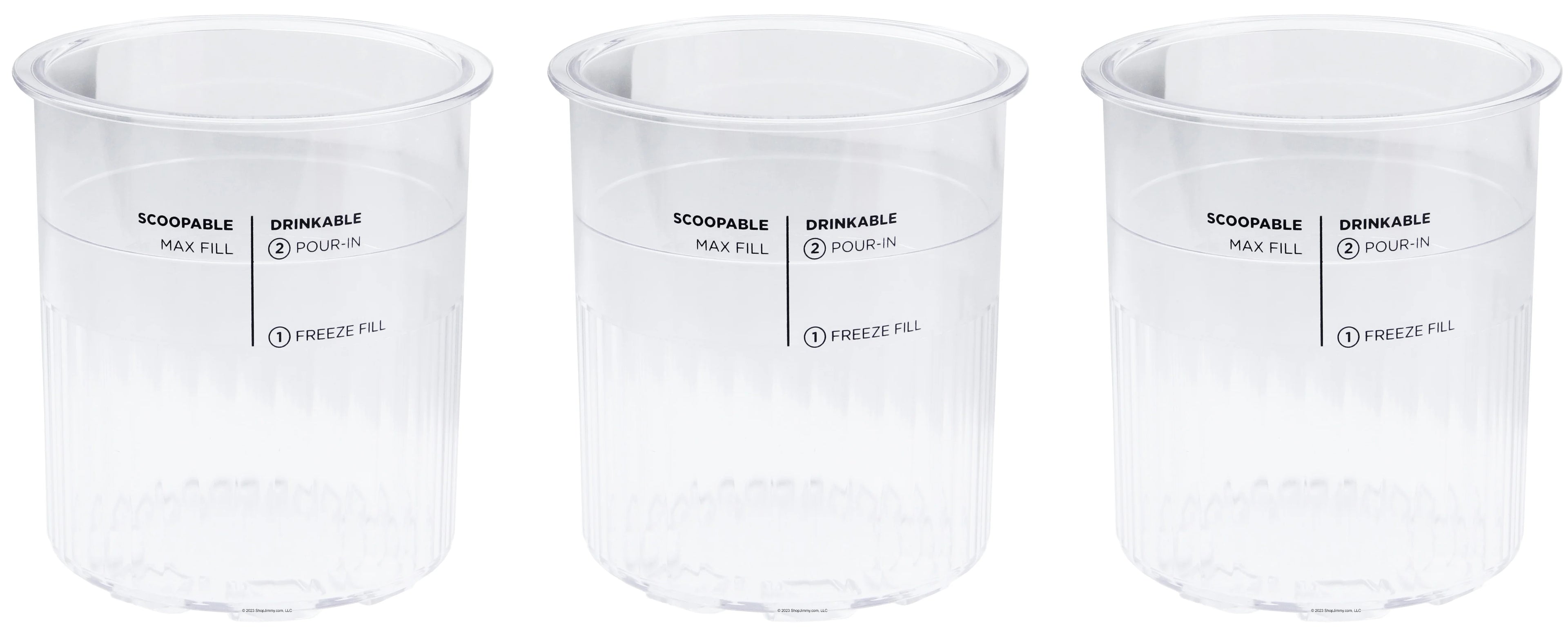 Ninja CREAMi Deluxe Ice Cream Maker 24 oz PINTS ONLY (3-pack)