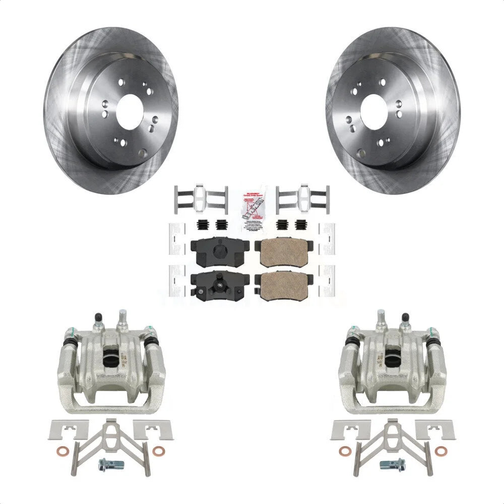Transit Auto Rear Disc Brake Caliper Rotors And Ceramic Pads Kit For Honda CR-V Acura RDX KC8-101241N