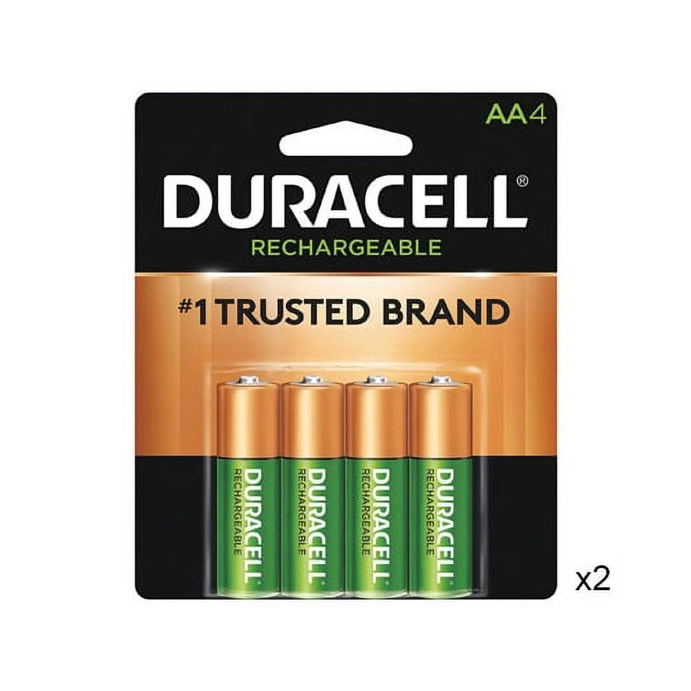 8-Pack AA Duracell Rechargeable (DX1500) Batteries (2500 mAh)