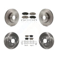 Transit Auto - Front Rear Disc Brake Rotors And Ceramic Pads Kit For 2015 Honda Civic EX with Coupe Manual transmission K8C-101497