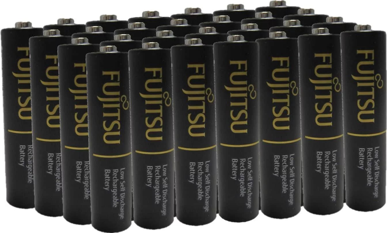 48 Fujitsu Ready-to-Use HR3UTHCEX AA Rechargeable Batteries NiMH 1.2V Min. 2450mAh Made in Japan