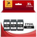 275XL Black Ink Cartridge for Canon 275 PG-275 XL Black PG275 XL PG275XL High Yield Ink for Canon Printer PIXMA TS3522 TR4720 TS3520 TS3500 TR4700 TS3500 Series(3 Pack)