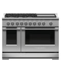 Fisher & Paykel Gas Range, 48, 5 Burners with Griddle - RGV3485GDN