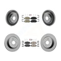 Transit Auto - Front Rear Ceramic Pads And Coated Disc Brake Rotors Kit For 2020 Honda CR-V 2.0L Except Hybrid KGA-102610