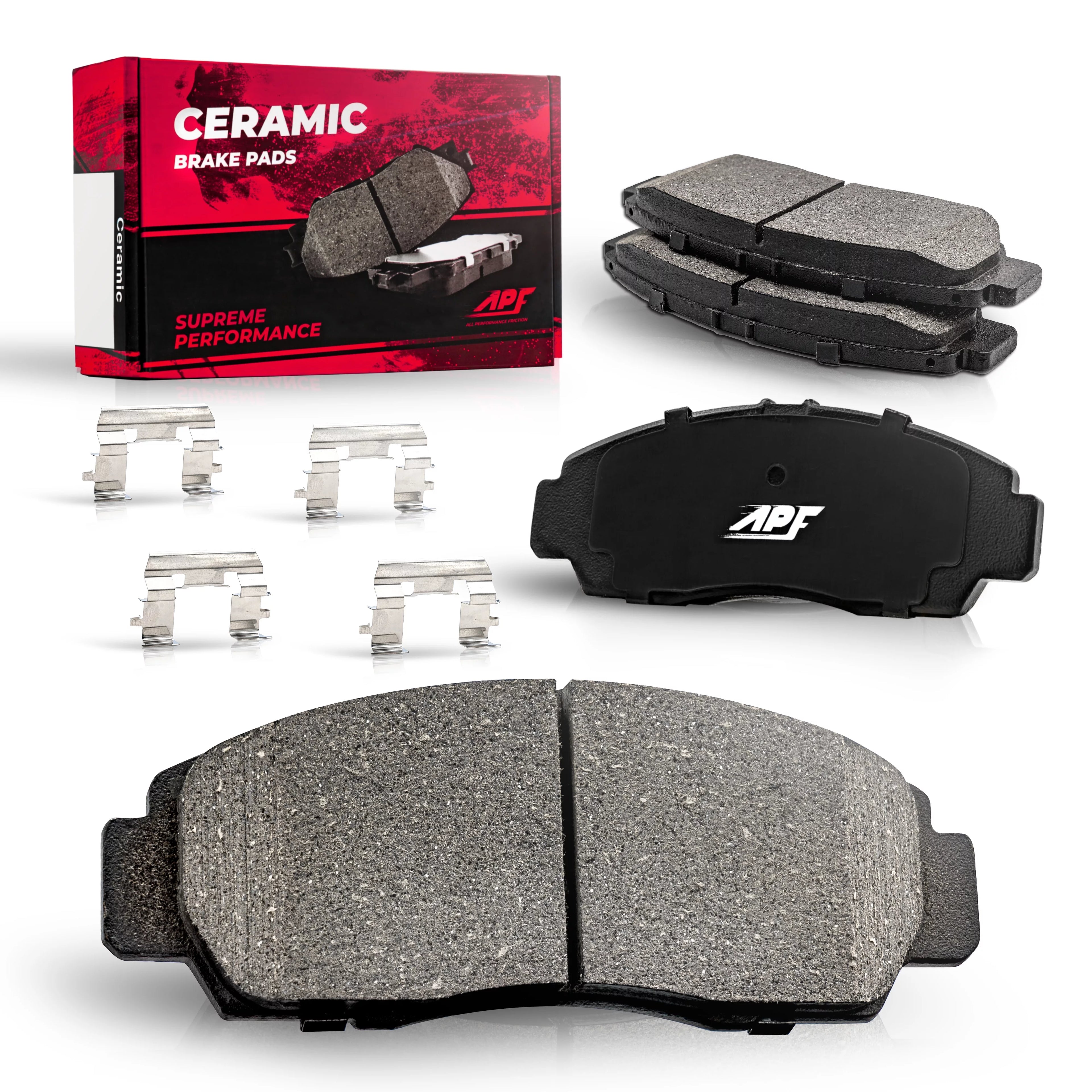 Rear Ceramic Carbon Fiber Brake Pads for 2010-2016 Cadillac SRX