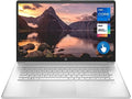 HP 17 Laptop, 17.3 HD+ Touchscreen, 12th Gen Intel i7-1255U Processor, 64GB DDR4 RAM, 1TB SSD, Wi-Fi 6, Webcam, Backlit Keyboard, Fingerprint Reader, HDMI, Windows 11 Home, Silver