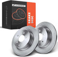A-Premium Rear Disc Brake Rotors Set Compatible with Nissan Maxima 2009-2014/2016-2022 350Z 370Z Infiniti G25 G35 G37 QX50 M35 M45 Q40 EX35 EX37