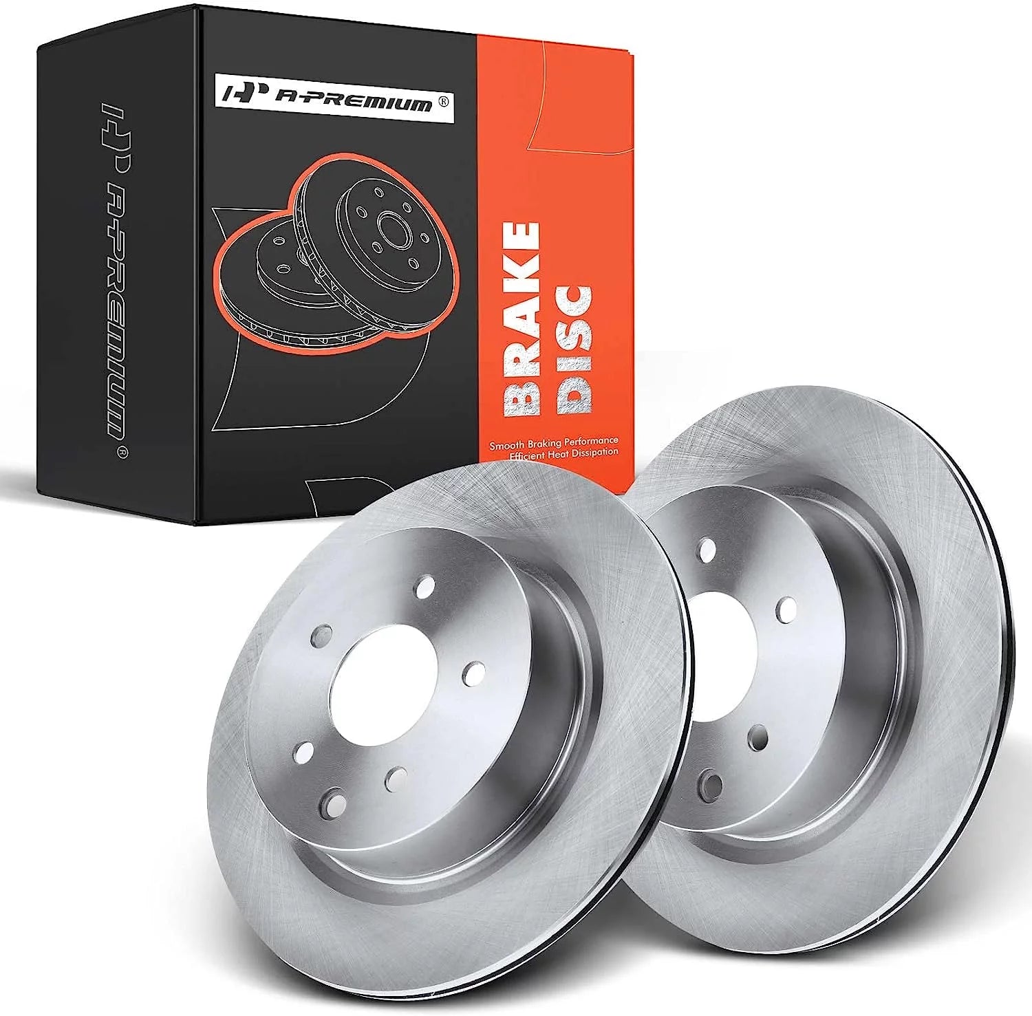 A-Premium Rear Disc Brake Rotors Set Compatible with Nissan Maxima 2009-2014/2016-2022 350Z 370Z Infiniti G25 G35 G37 QX50 M35 M45 Q40 EX35 EX37