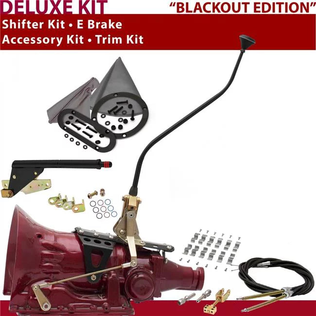 American Shifter  518 Shifter Kit Black 23 in. Swan E Brake Cable Clamp Trim Kit for DDAB8