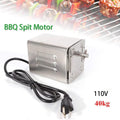 Fetcoi,10 Electric Motor Stainless Steel BBQ Grill Roaster Goat Pig Chicken BBQ Spit Rotisserie Roaster