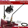 American Shifter  4L60E Shifter Kit Black 23 in. E Brake Cable Clamp Trim Kit for DCACC
