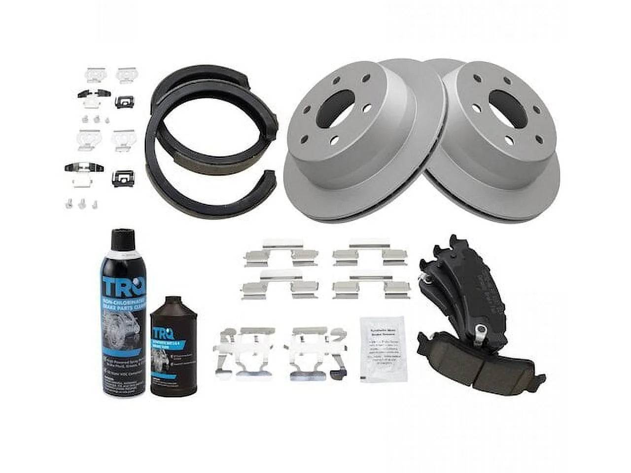 Rear Brake Pad Rotor Shoe Drum Kit - Compatible with 2000 - 2001 GMC Yukon XL 1500