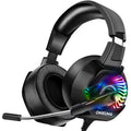 Happyline PS4 Headset Xbox One Headset with Mic, Gaming Headset for PS4, Xbox One, PC, Over Ear Noise-Canceling Gaming Headphones with 7.1 Surround Sound& RGB LED Light