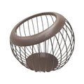 Coffee Pod Holder, Stand , Black Removable Large Capacity Metal Nest Shaped Capsules Container for Organization Office Countertop Hotel Bar brown