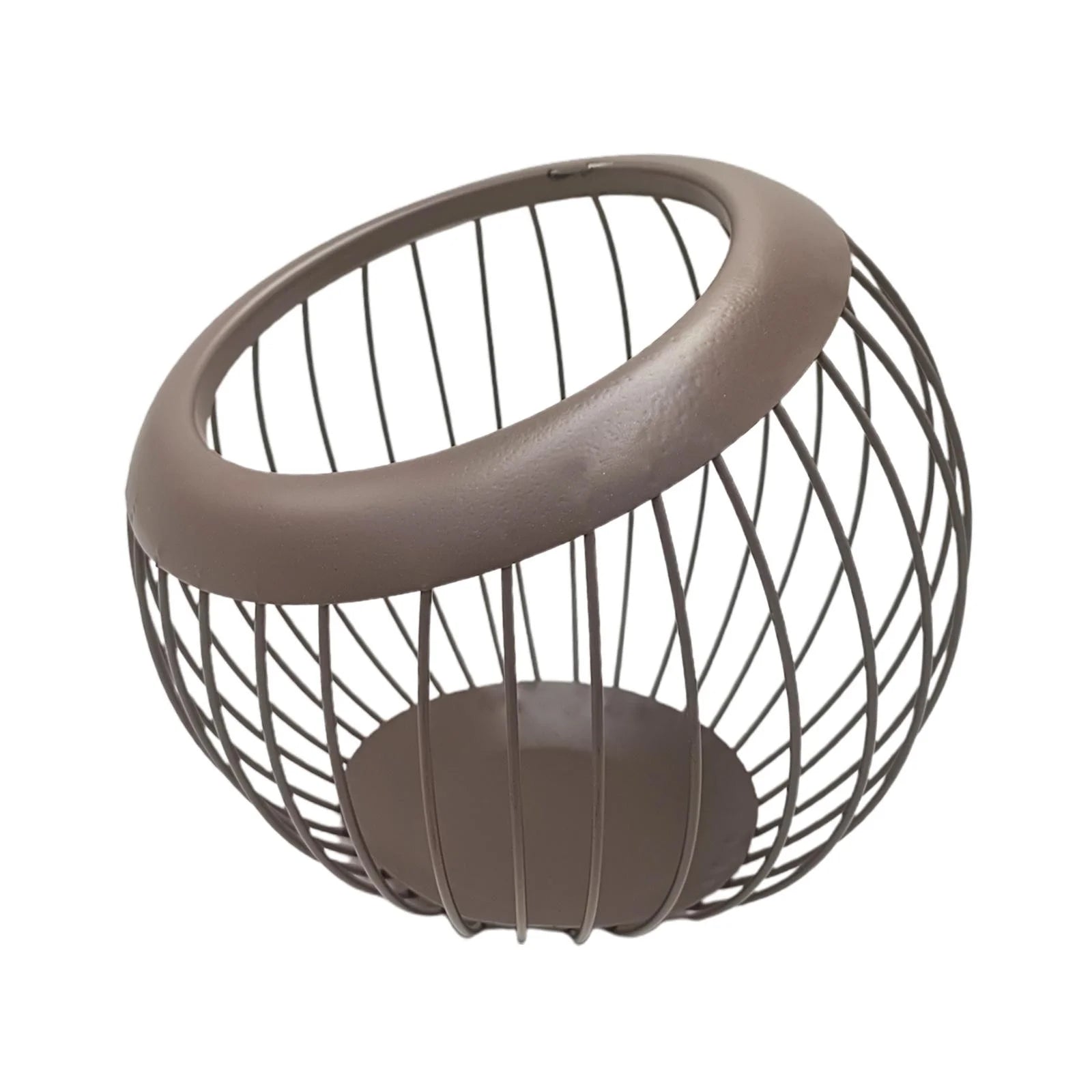 Coffee Pod Holder, Stand , Black Removable Large Capacity Metal Nest Shaped Capsules Container for Organization Office Countertop Hotel Bar brown