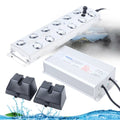 TFCFL 12Head Ultrasonic Mist Maker w/ 2 Buoy Fogger Water Pond Atomizer Fog Humidifier