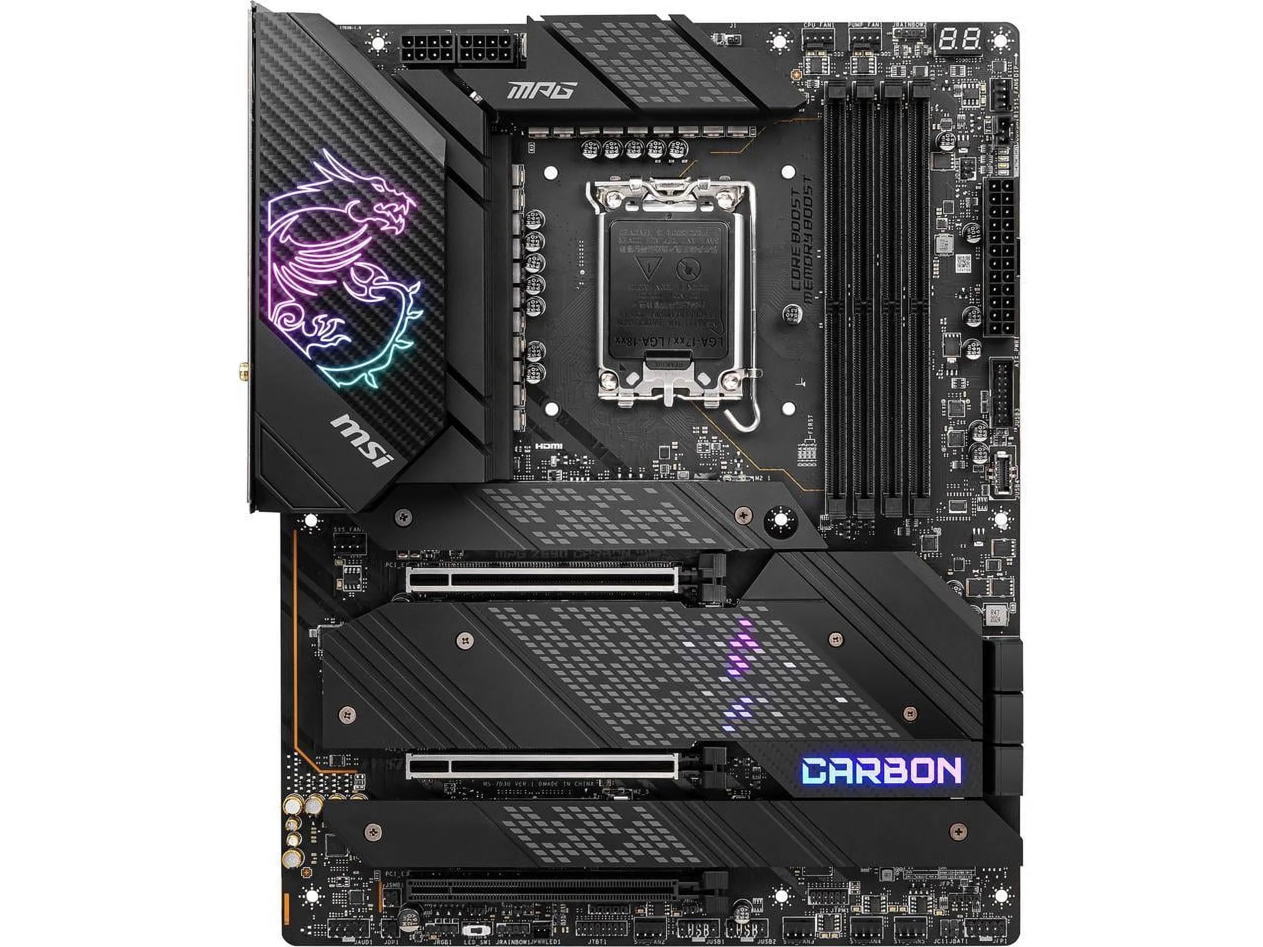 Pre-Owned MSI MPG Z690 CARBON WIFI DDR5 LGA 1700 Intel Z690 SATA 6Gb/s ATX Intel Motherboard (Refurbished: Good)